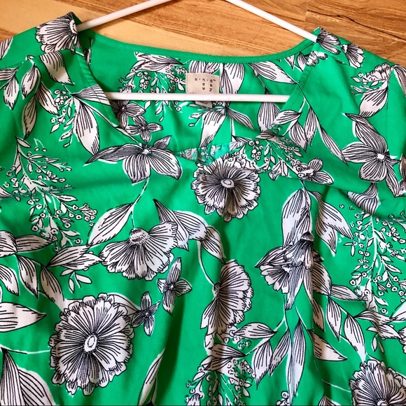 Green Floral Dress - a•n•d e a w y - Size Small - Picture 3 of 3